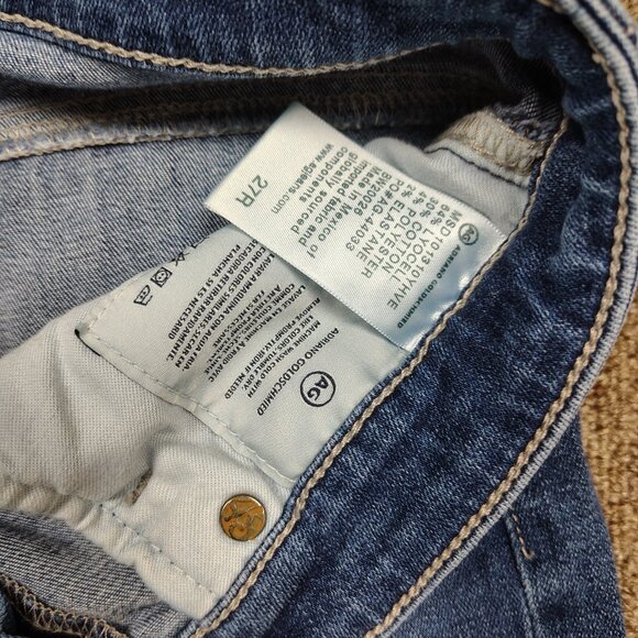 ADRIANO GOLDSCHMIED Angel Jeans Women 27 Blue Boot Cut Stretch Denim AG - Picture 4 of 10